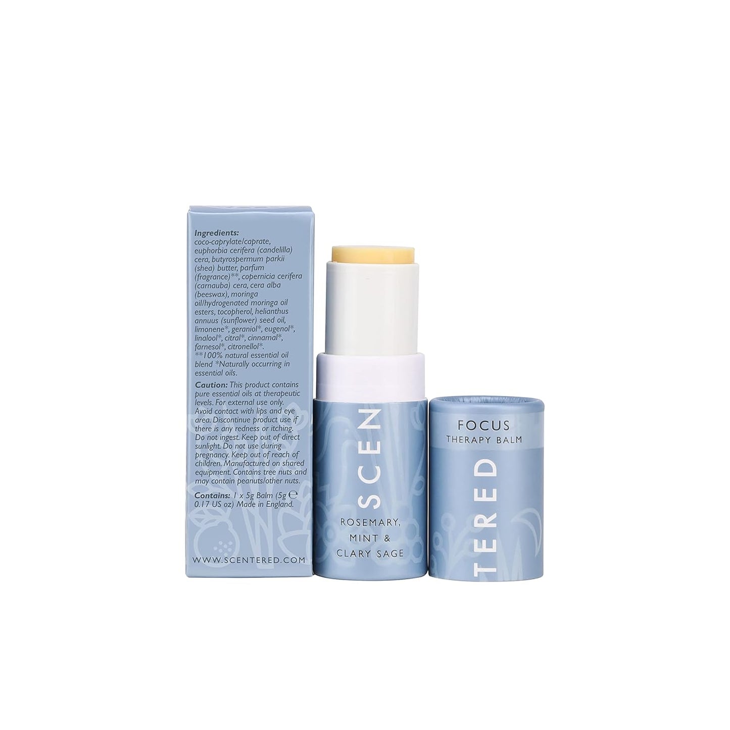 Aromatherapy Balm Stick Duo for Sleep & Focus - All Natural Sleep Balm with Lavender & Focus Aid with Rosemary - Essential Oil for Relaxation & Concentration - Aromatherapy Gifts for Women