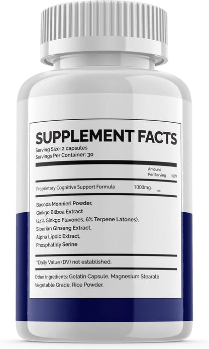 Neurotech IQ Pills Brain Supplement 60 Capsules